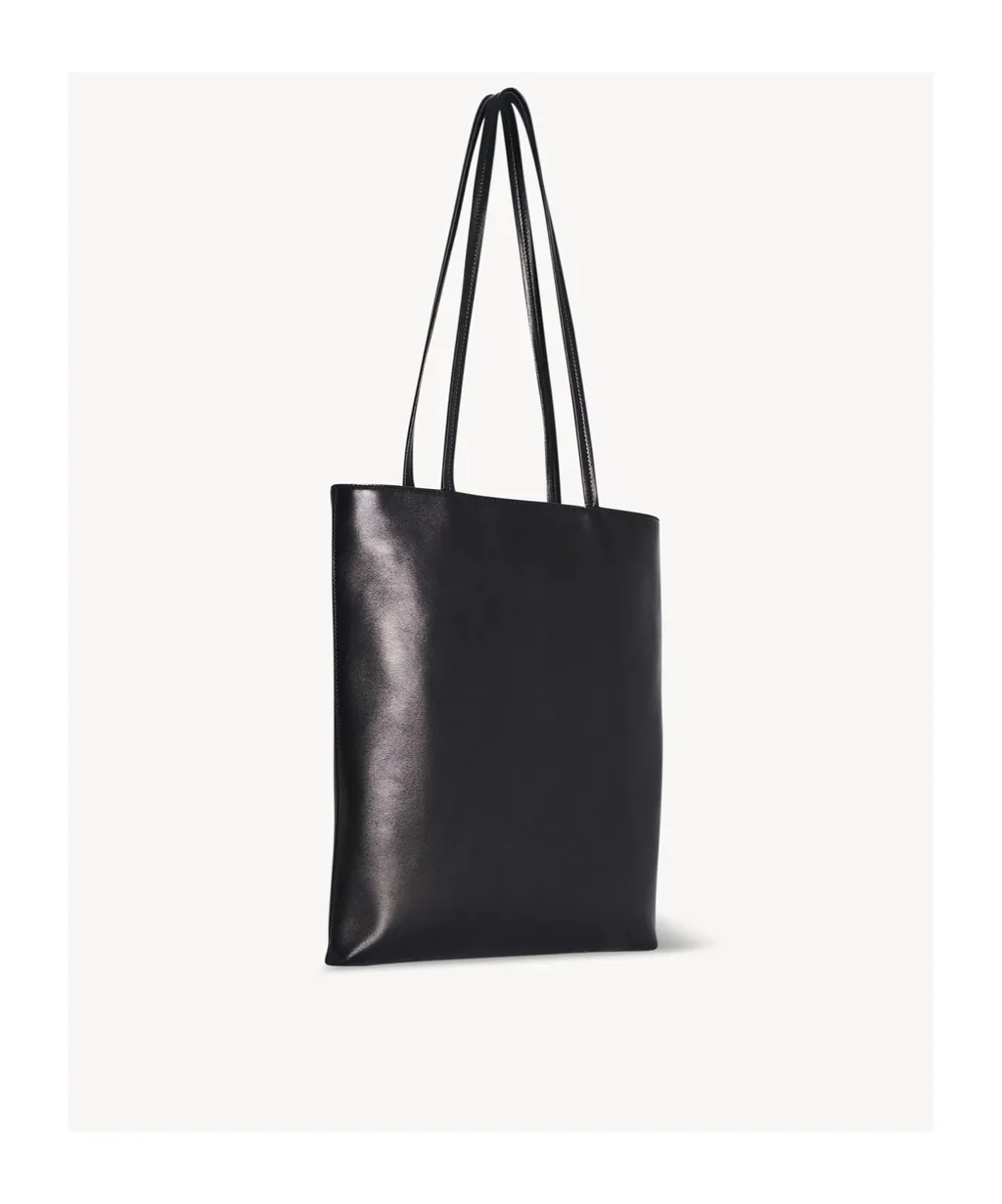 Leather Flat Shoulder Bag