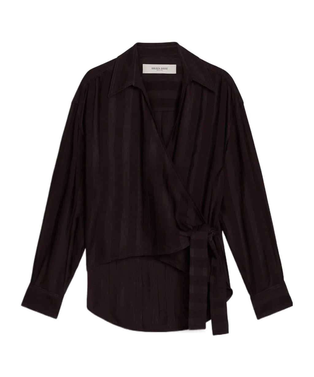 Golden Goose Deluxe Brand Wrap Striped Shirt