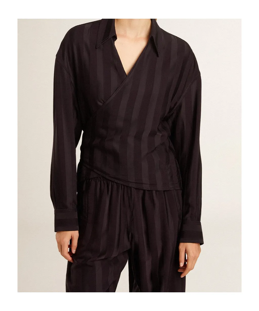Golden Goose Deluxe Brand Wrap Striped Shirt