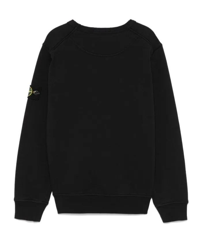 Stone Island Junior Logo-Patch Crewneck Sweatshirt