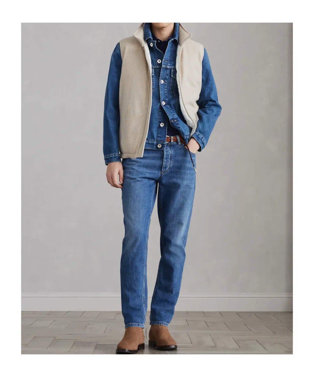 Herringbone Down Gilet