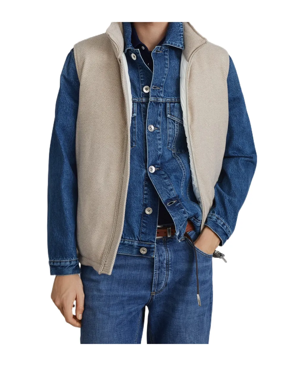 Herringbone Down Gilet
