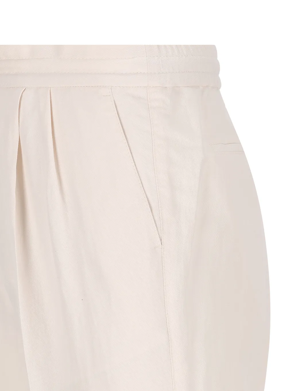Brunello Cucinelli Drawstring Tapered Leg Trousers
