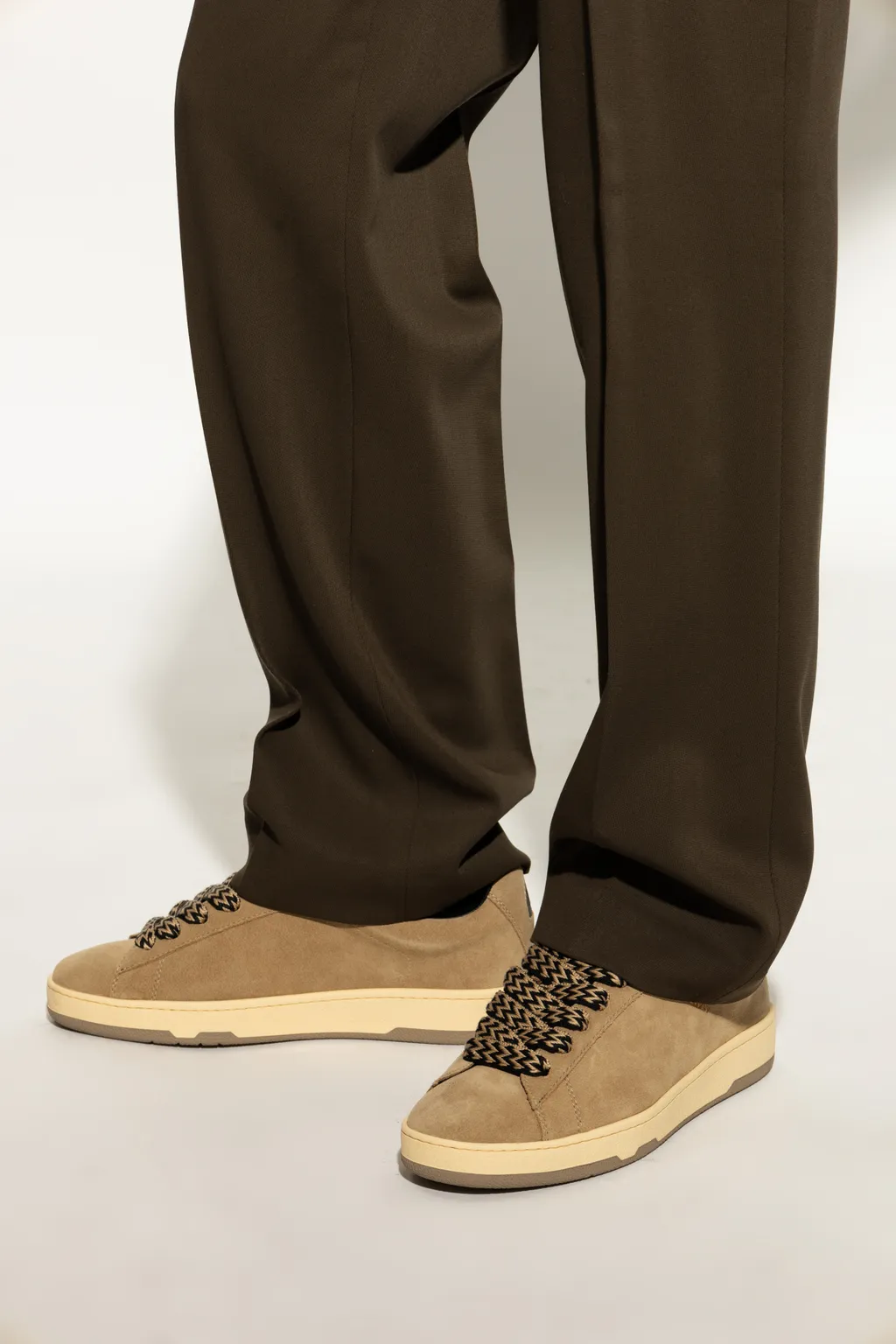 Lanvin Curb Lite Lace-Up Sneakers