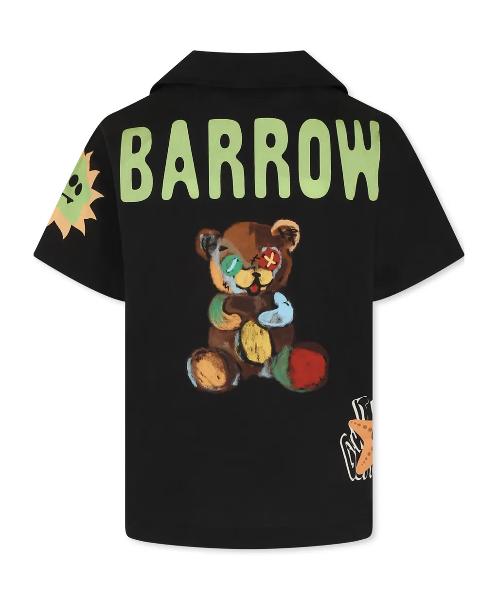 Barrow Kids Patch Detailed Poplin Shirt