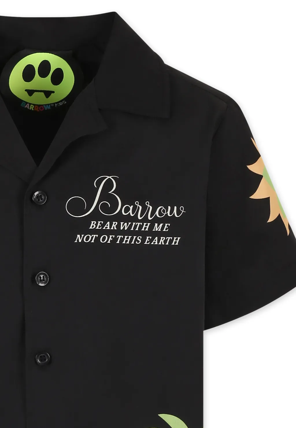 Barrow Kids Patch Detailed Poplin Shirt