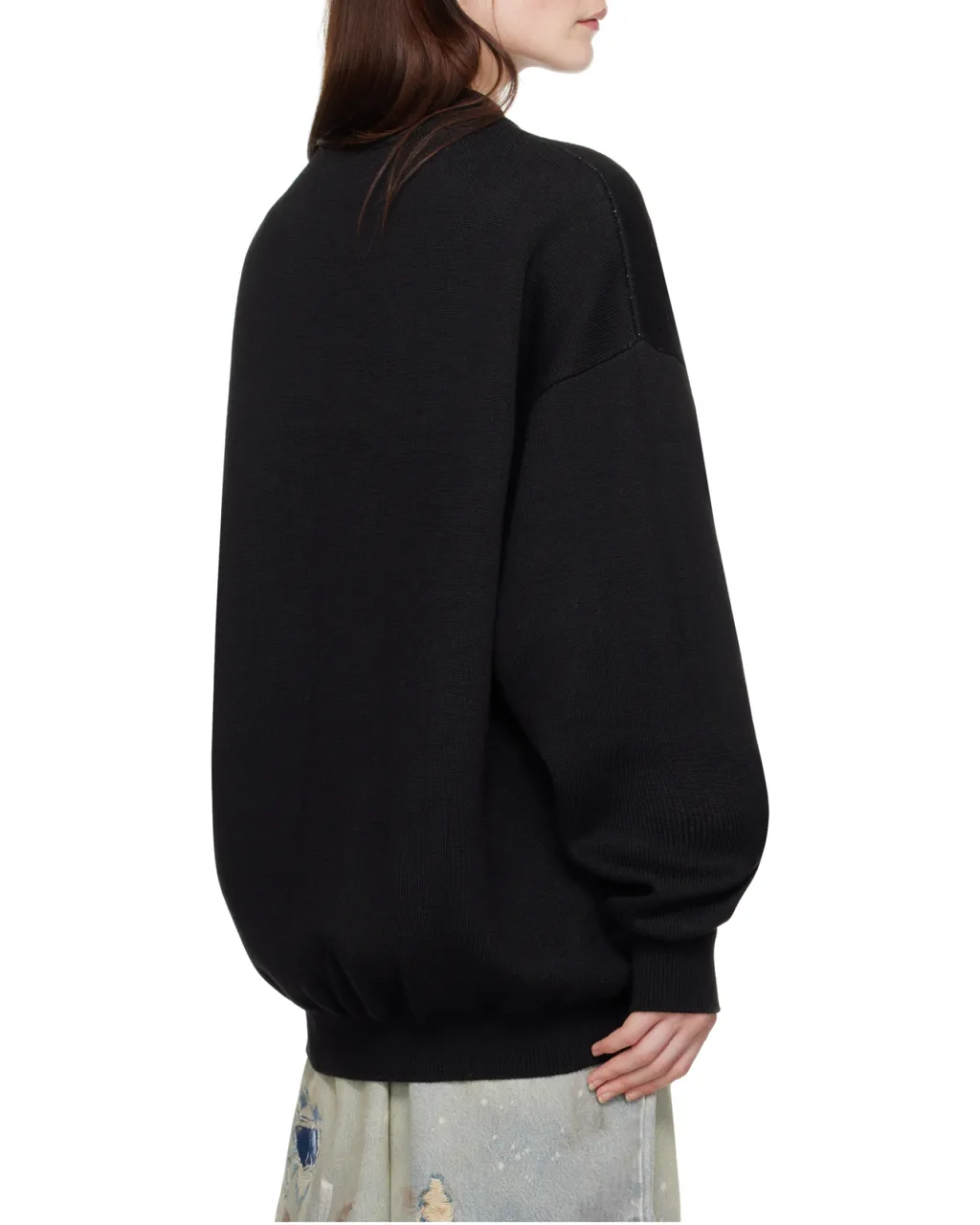 Slogan-Intarsia Sweater
