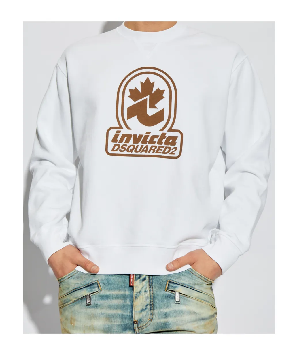 Dsquared2 Logo Printed Crewneck Sweatshirt