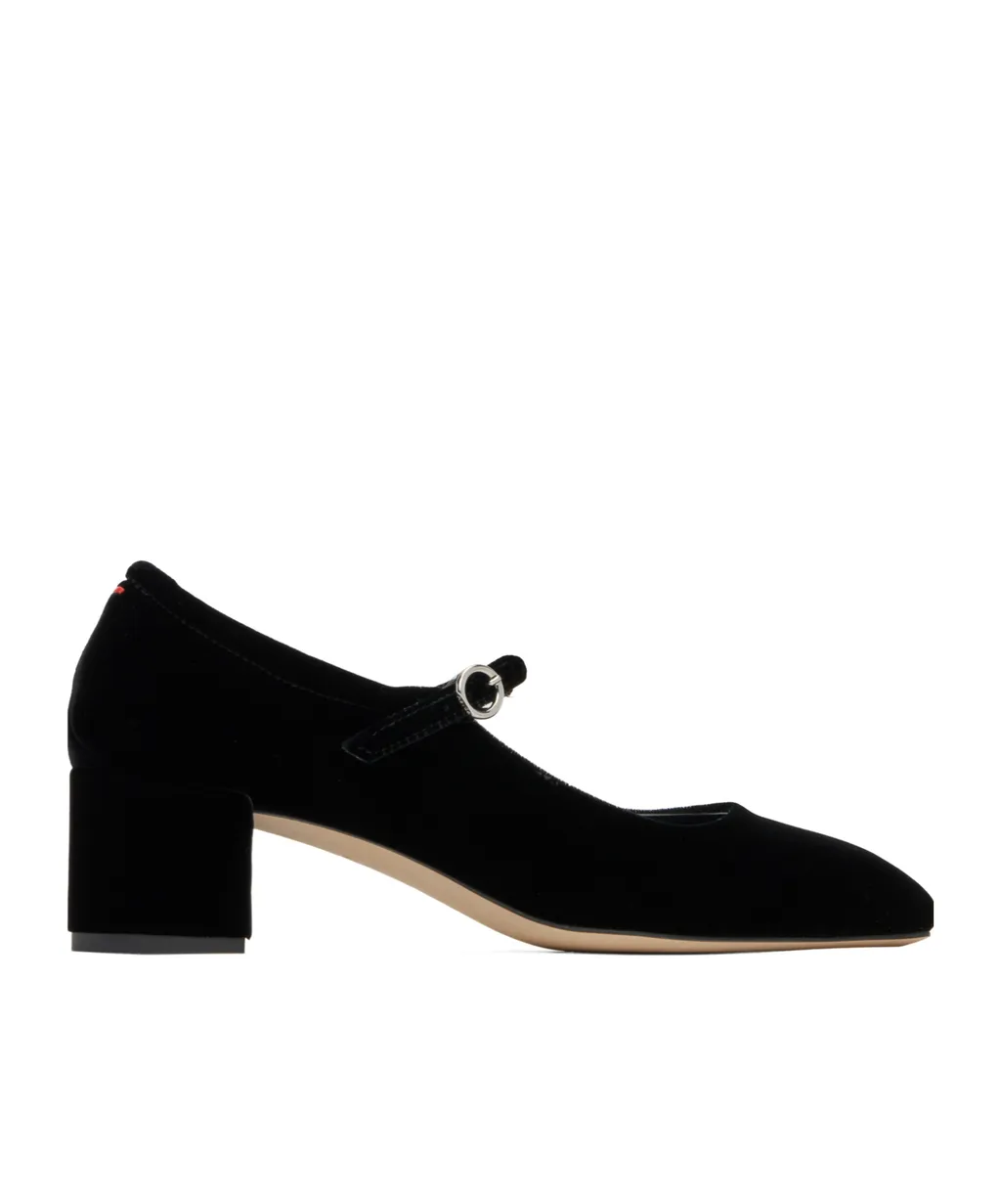 Aline Velvet Mary Jane Pumps