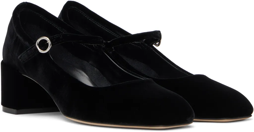Aline Velvet Mary Jane Pumps
