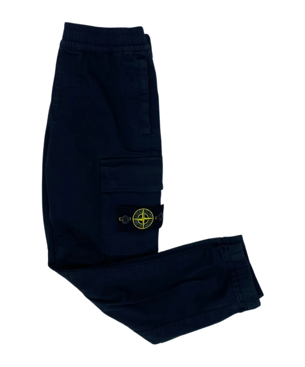 Stone Island Junior Compass Patch Tapered Trousers