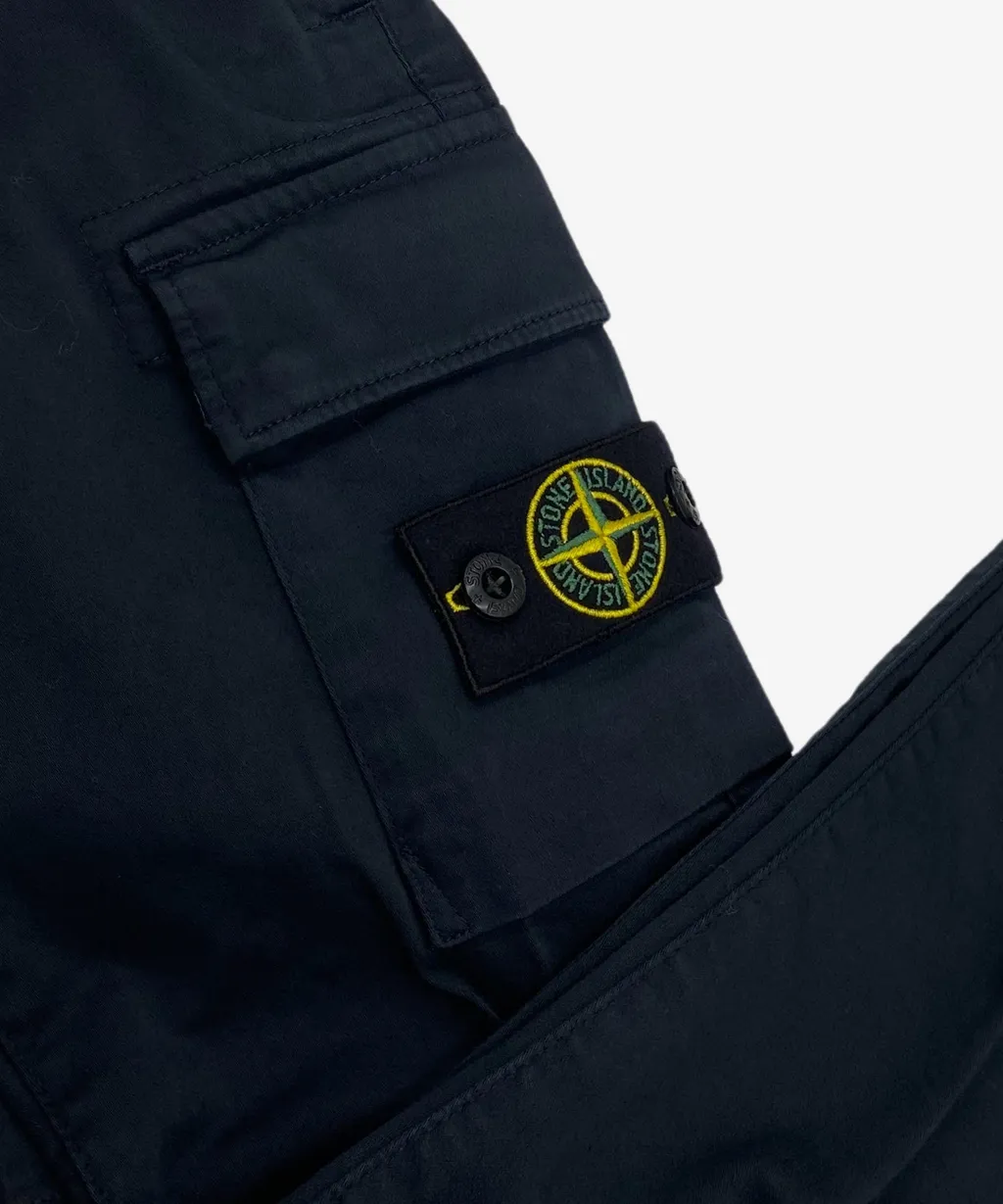 Stone Island Junior Compass Patch Tapered Trousers
