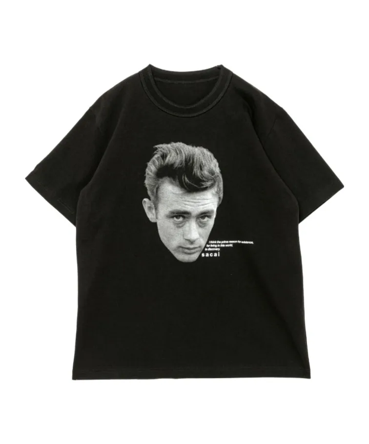 Sacai James Dean Graphic Printed Crewneck T-Shirt