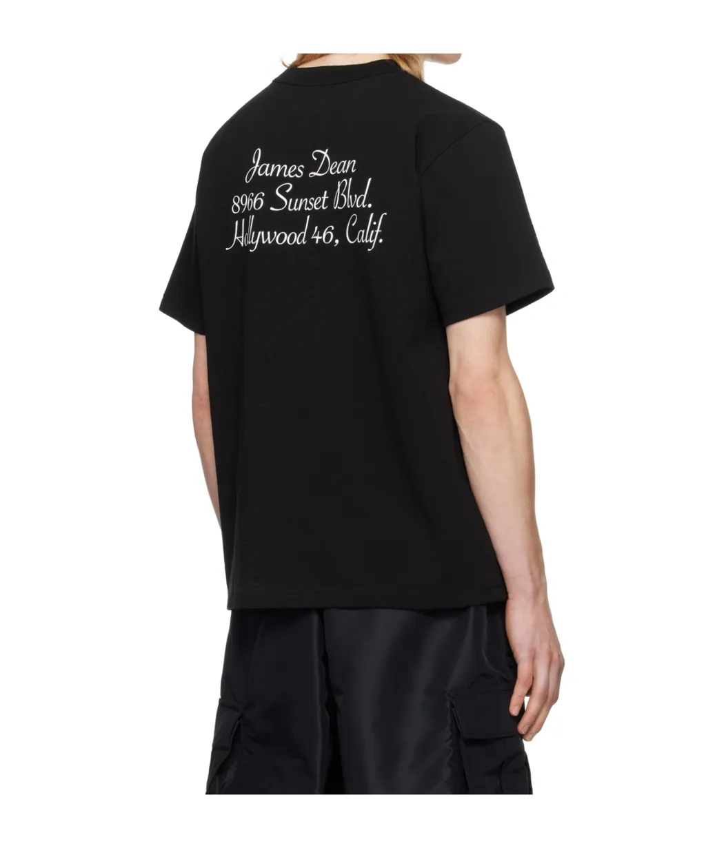 Sacai James Dean Graphic Printed Crewneck T-Shirt