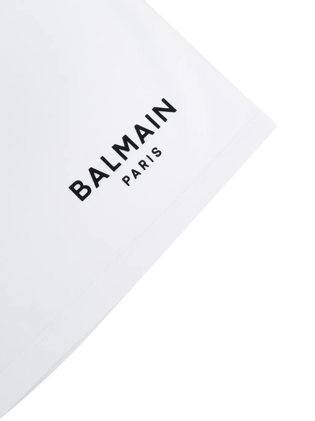 Balmain Kids Logo Applique High Waist Shorts
