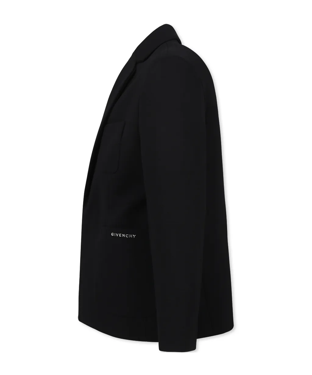 Givenchy Kids Single-Breasted Rear Slit Blazer