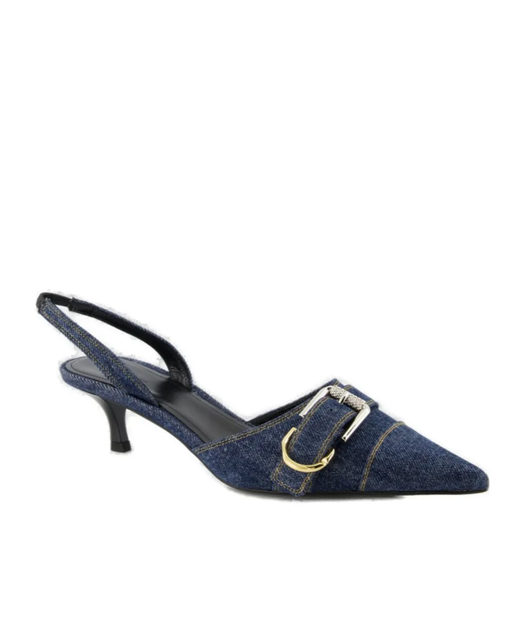 Givenchy Voyou Slingback Denim Pumps