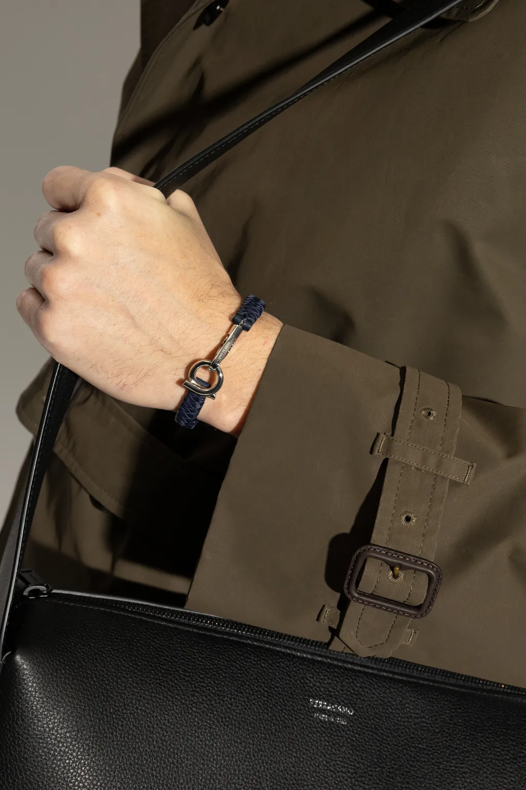 Ferragamo Gancini Braided Bracelet