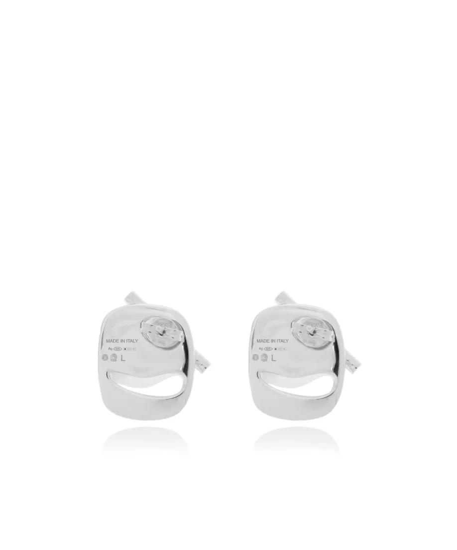 Earrings Engraved With Logos