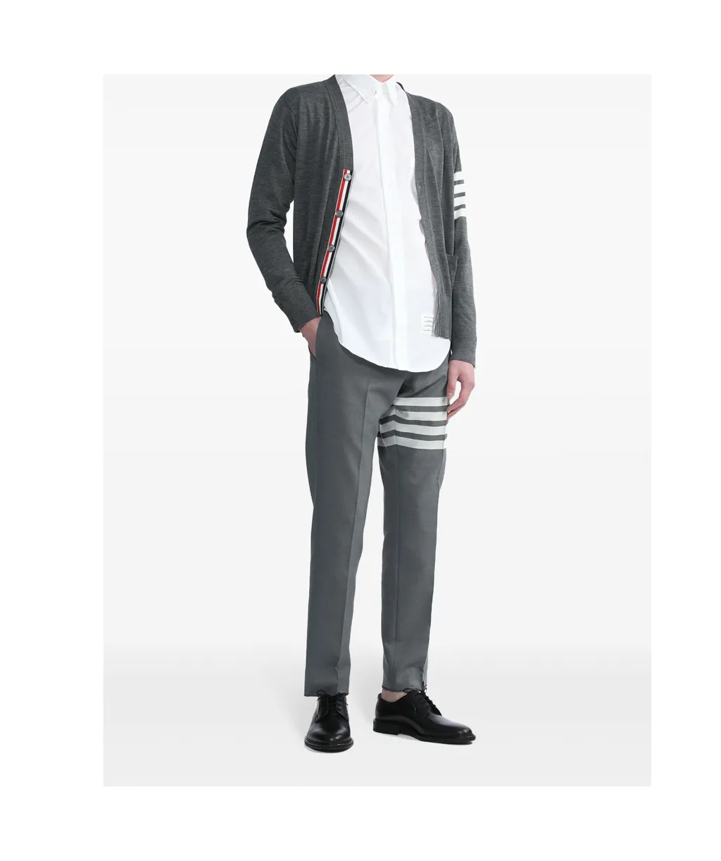 V-Neck Long-Sleeved Cardigan