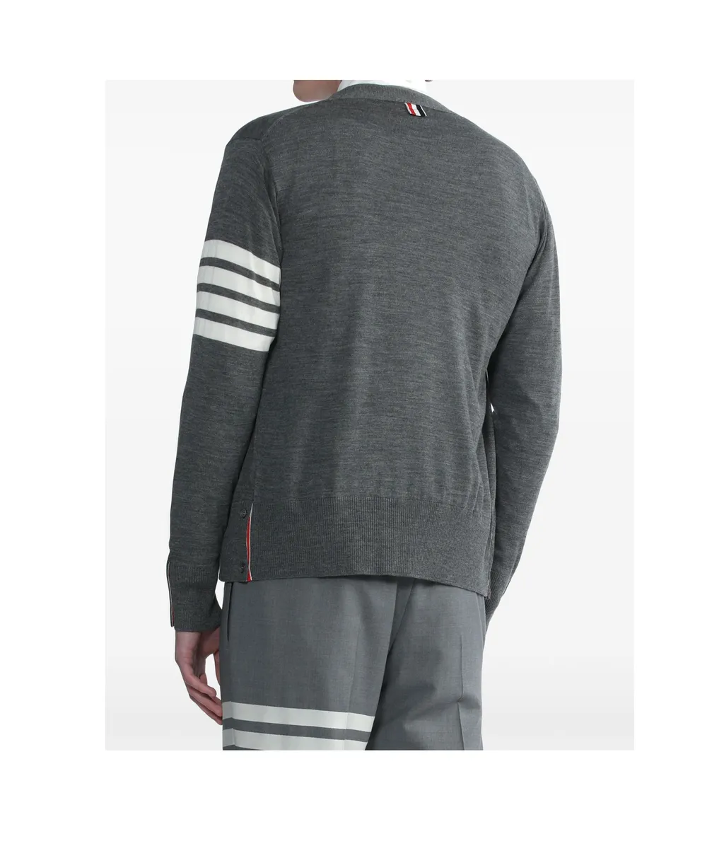 V-Neck Long-Sleeved Cardigan
