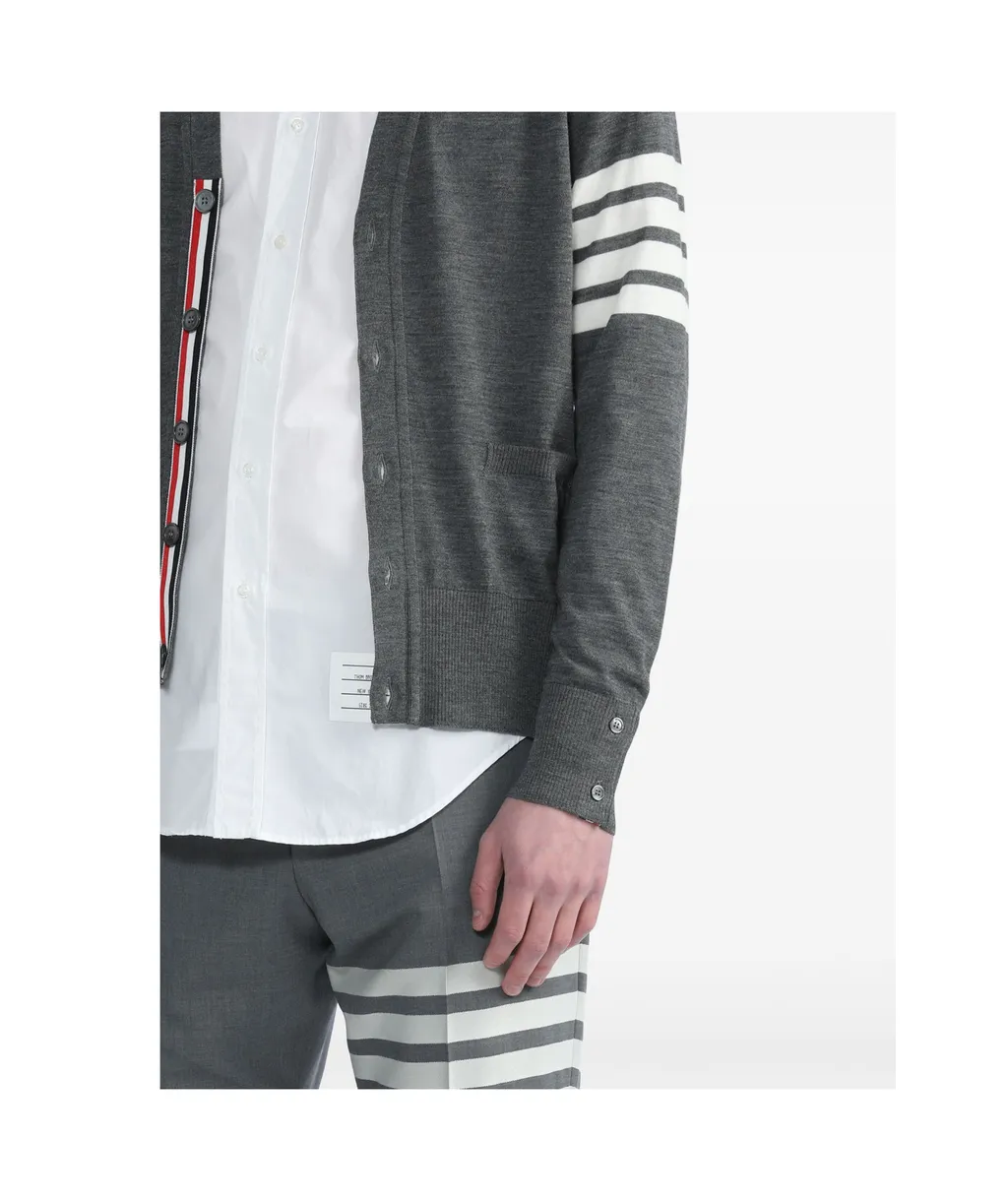 V-Neck Long-Sleeved Cardigan