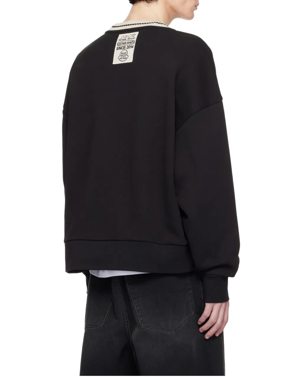 Moncler X Palm Angels Logo Patch Crewneck Sweatshirt