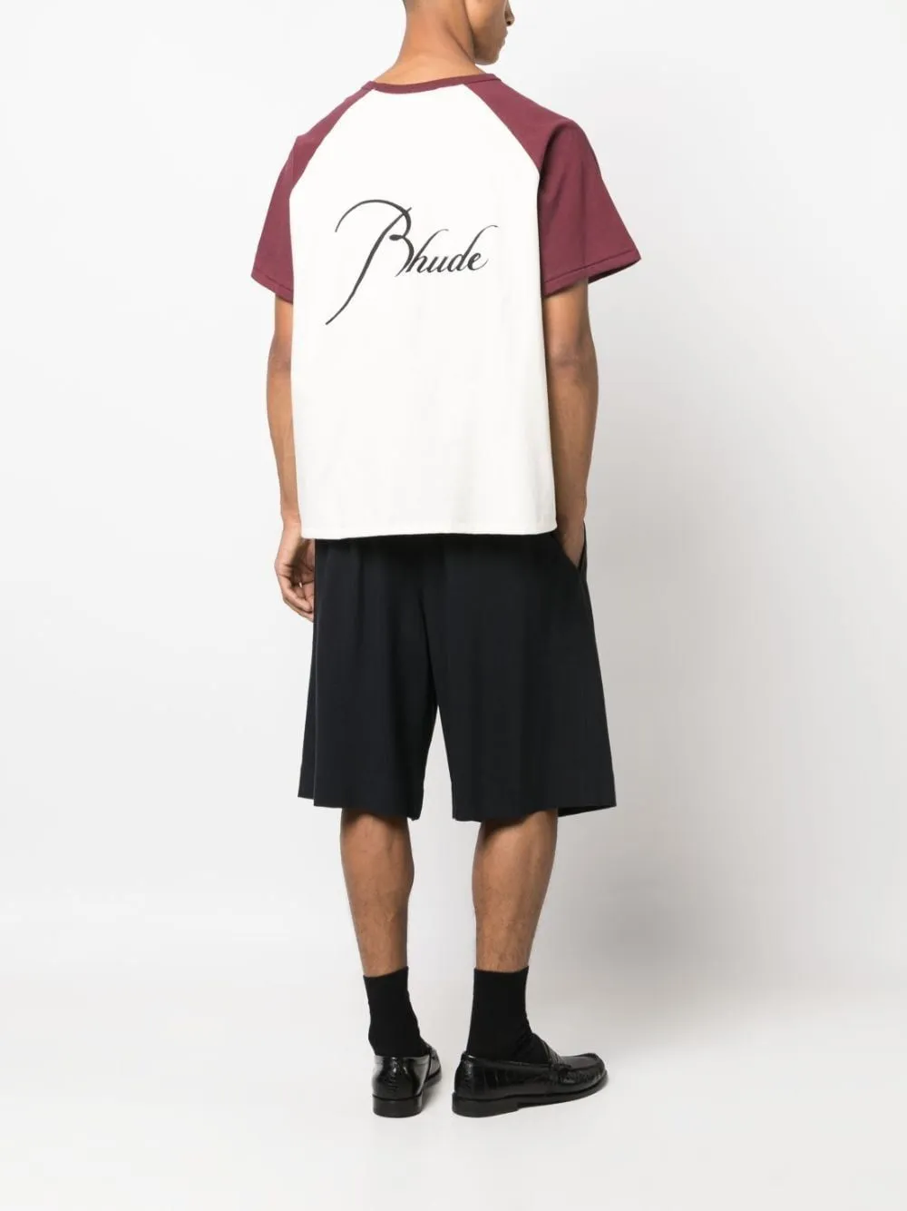 Open-Necked Black Shirt