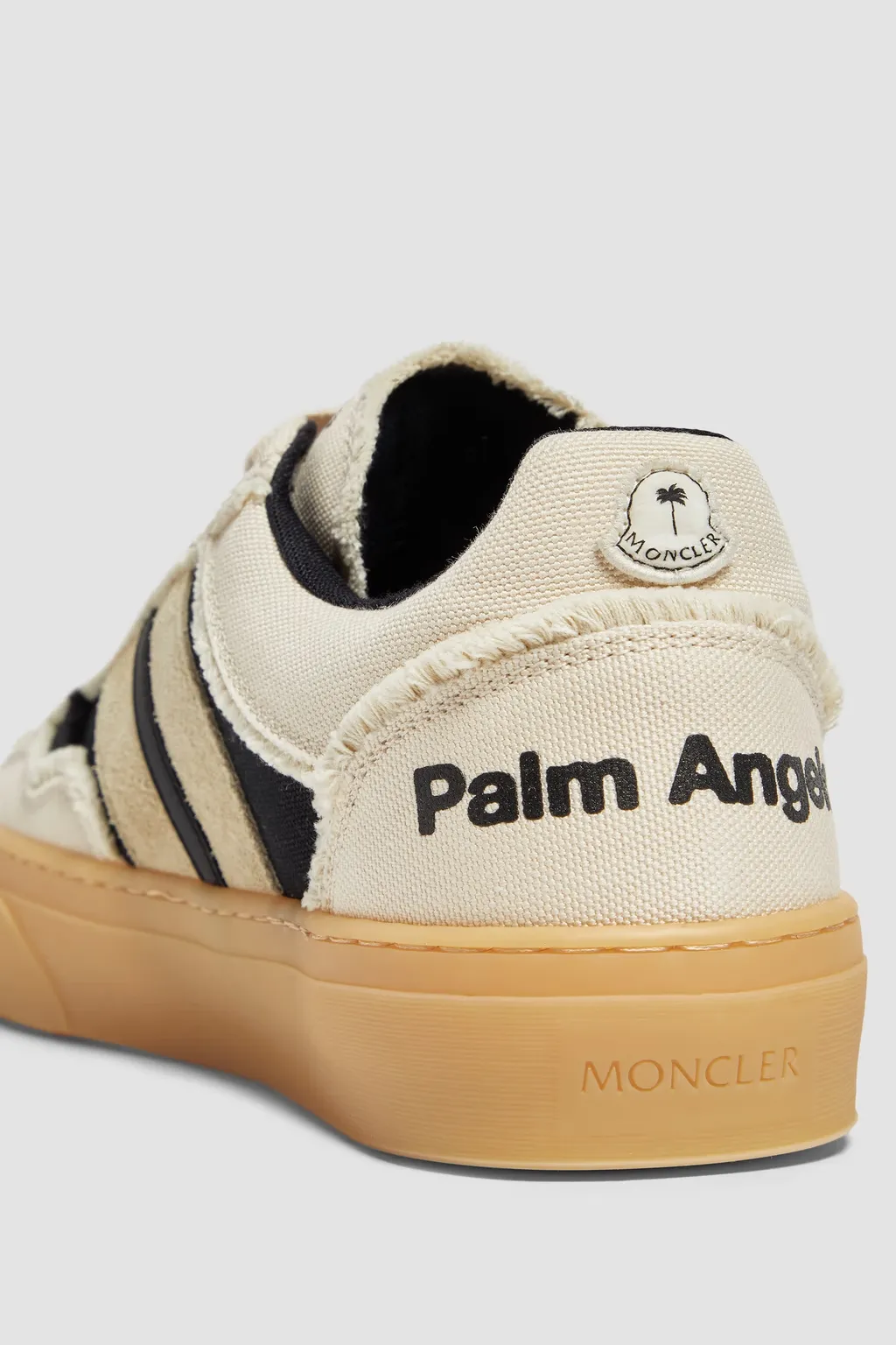 Moncler X Palm Angels Monaco2 Canvas & Suede Sneakers