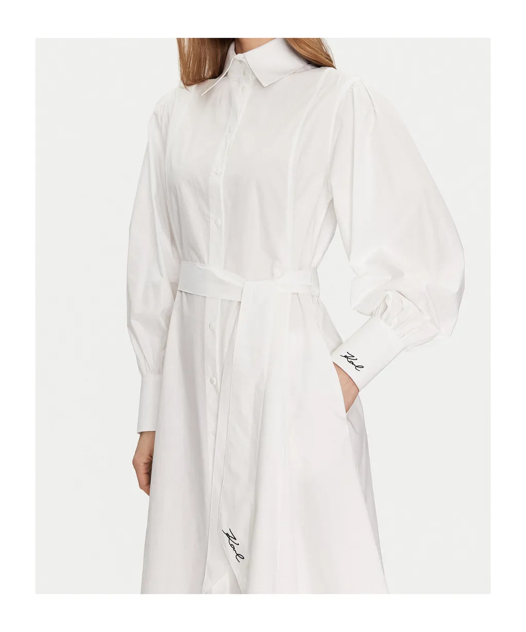 Poplin Midi Dress
