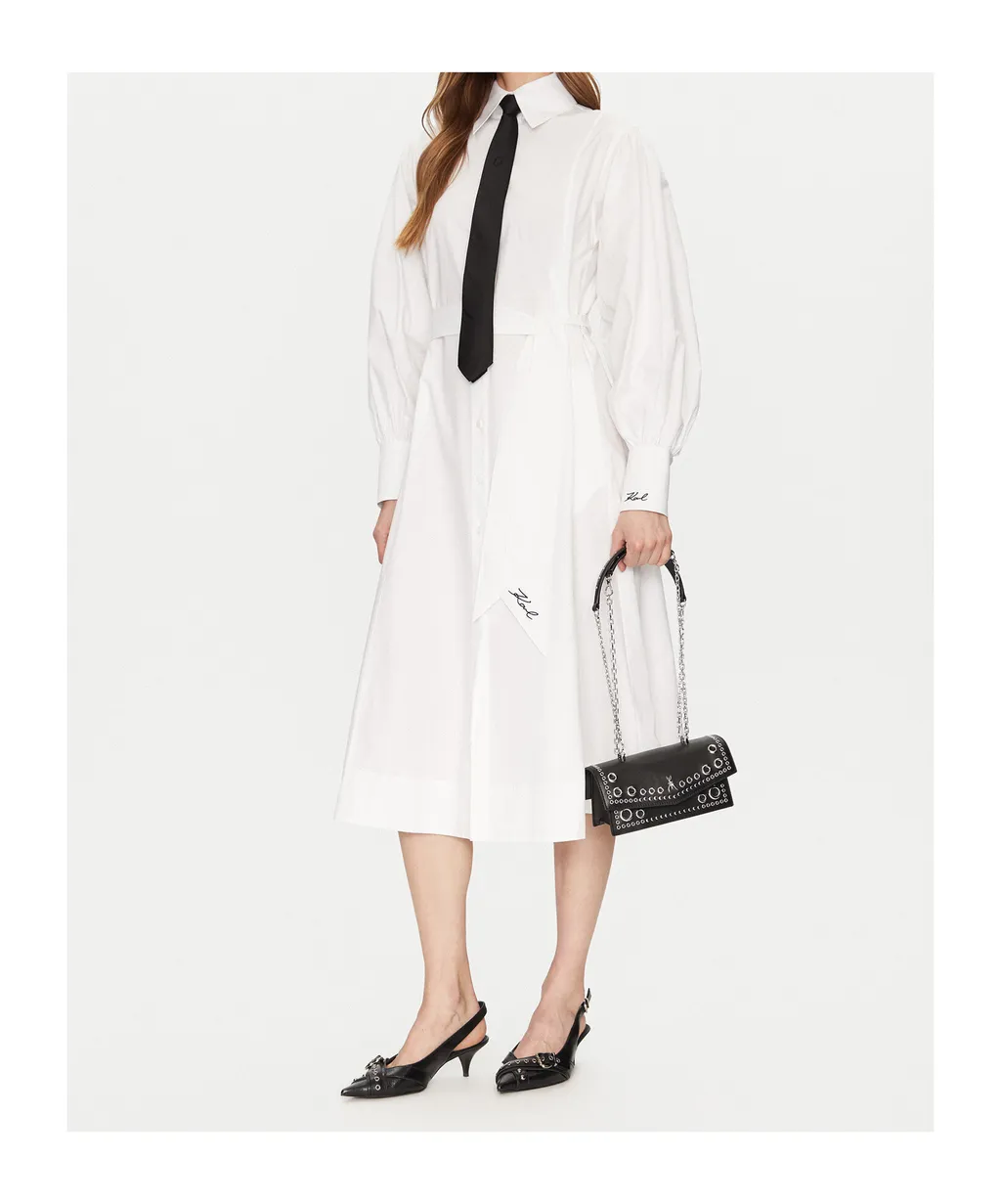Poplin Midi Dress