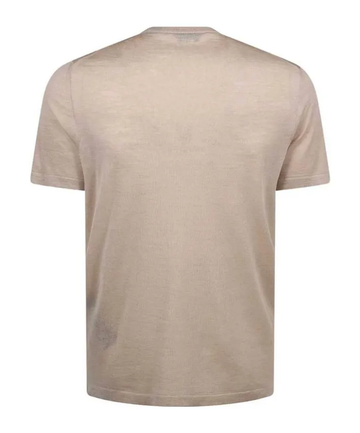 Short-Sleeved Knitted T-Shirt