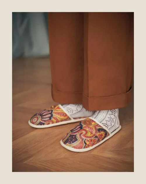 Valentino All-Over Patterned Slip-On Slides