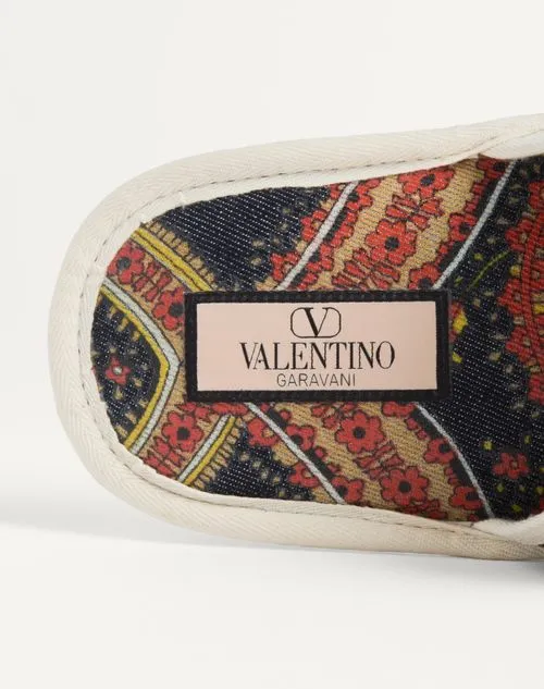 Valentino All-Over Patterned Slip-On Slides