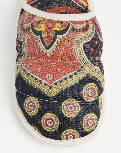 Valentino All-Over Patterned Slip-On Slides
