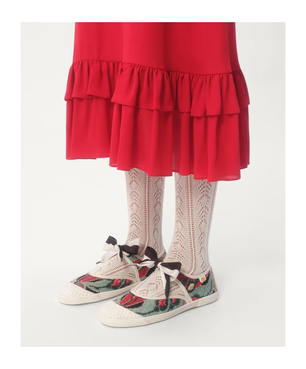 Valentino Bay By Bay Round Toe Ballerina Sneakers