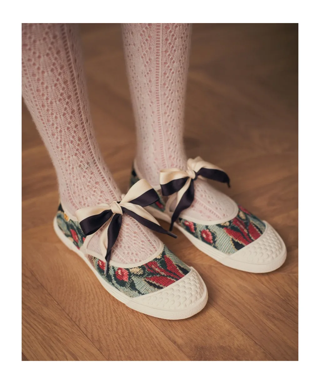 Valentino Bay By Bay Round Toe Ballerina Sneakers