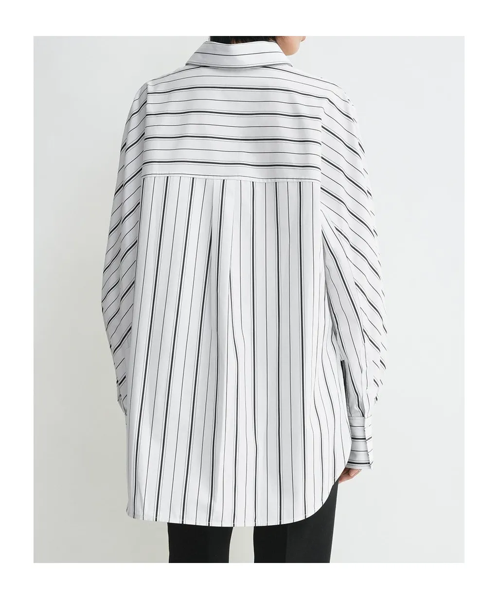 TotÊMe Striped Collared Long-Sleeve Shirt