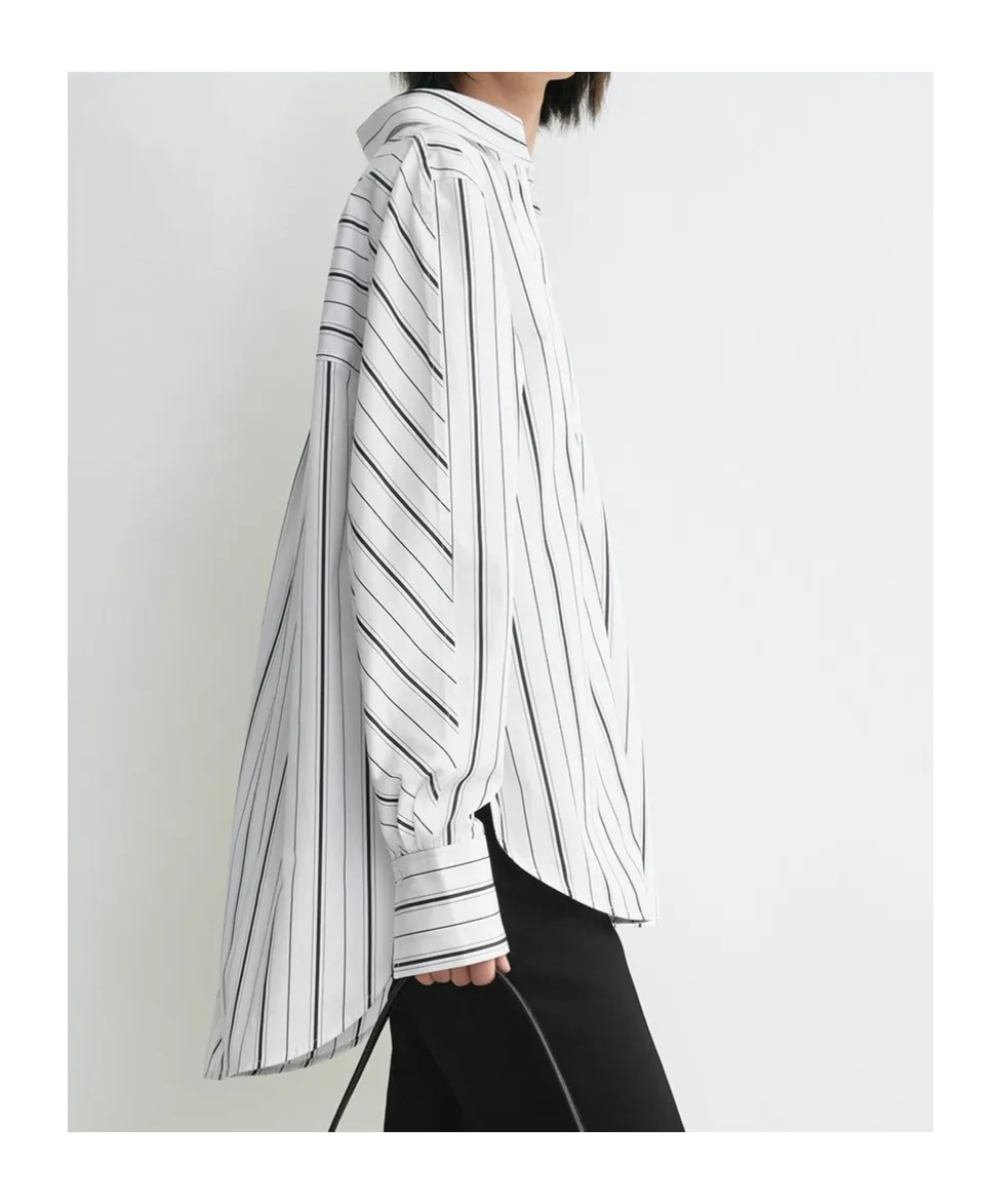TotÊMe Striped Collared Long-Sleeve Shirt