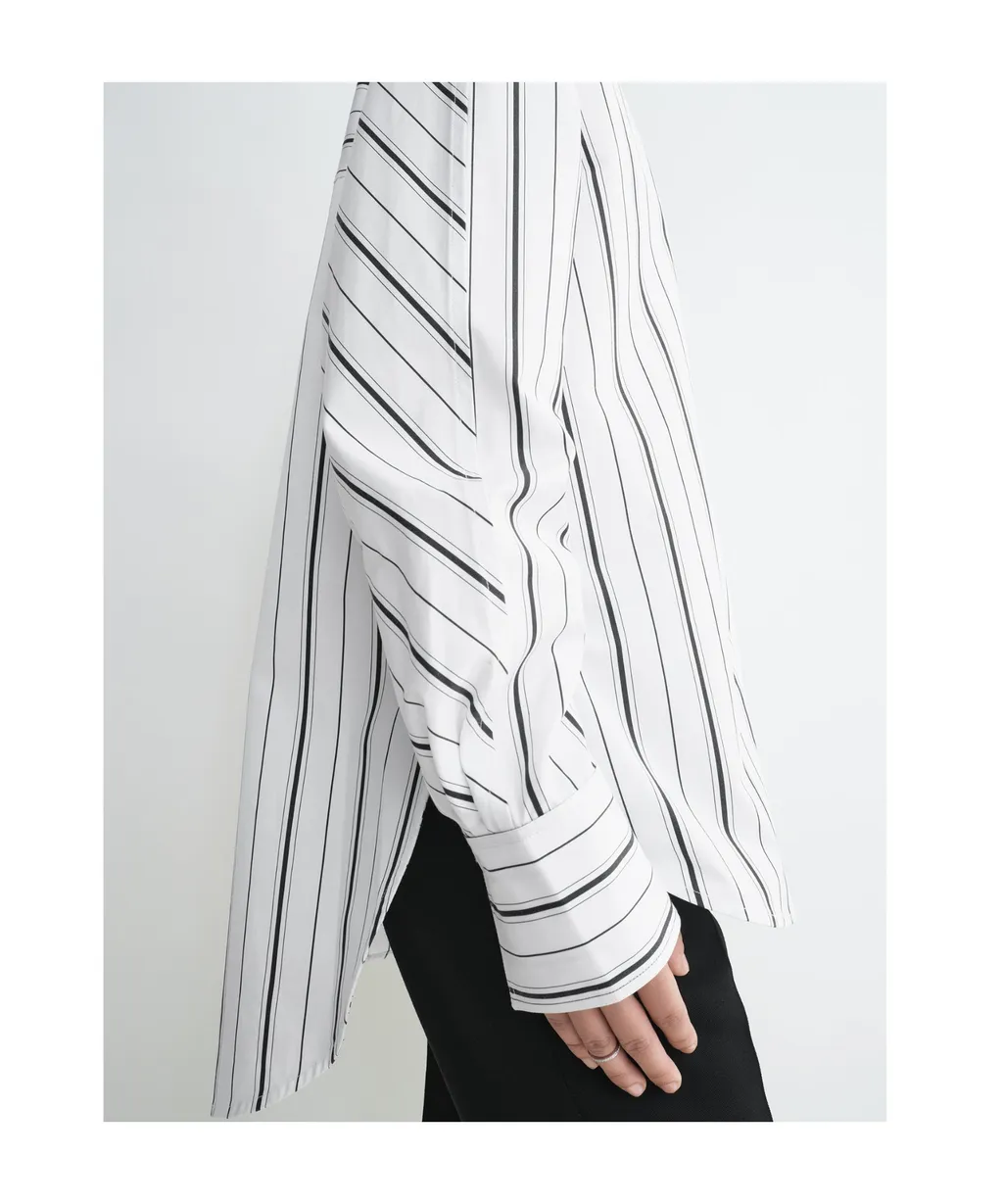 TotÊMe Striped Collared Long-Sleeve Shirt