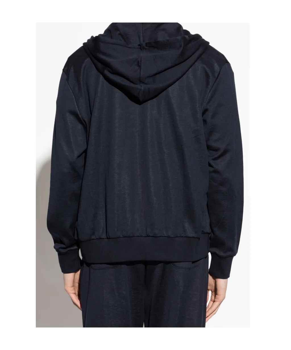 Eleventy Classic Zip-Up Hoodie Sweater
