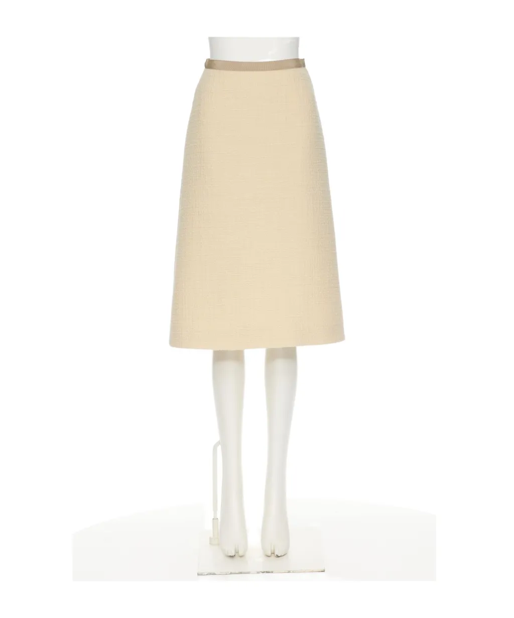 Valentino Tweed Flared Skirt