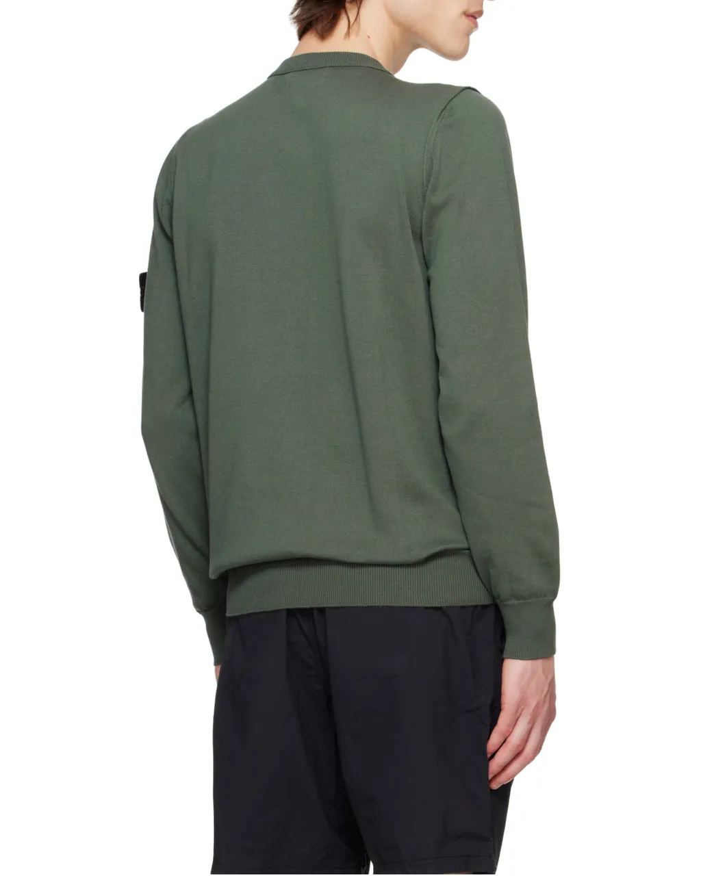 Stone Island Logo Patch Crewneck Sweater