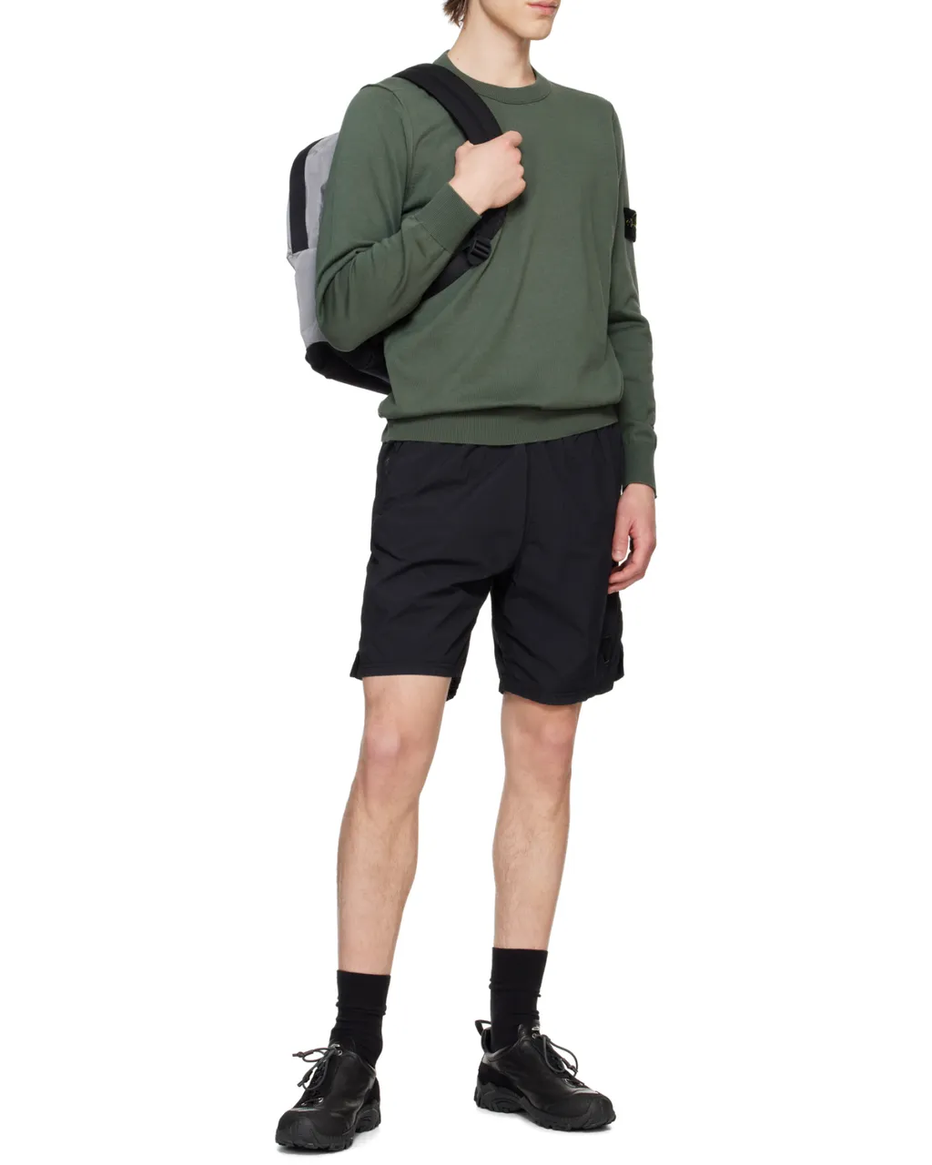 Stone Island Logo Patch Crewneck Sweater