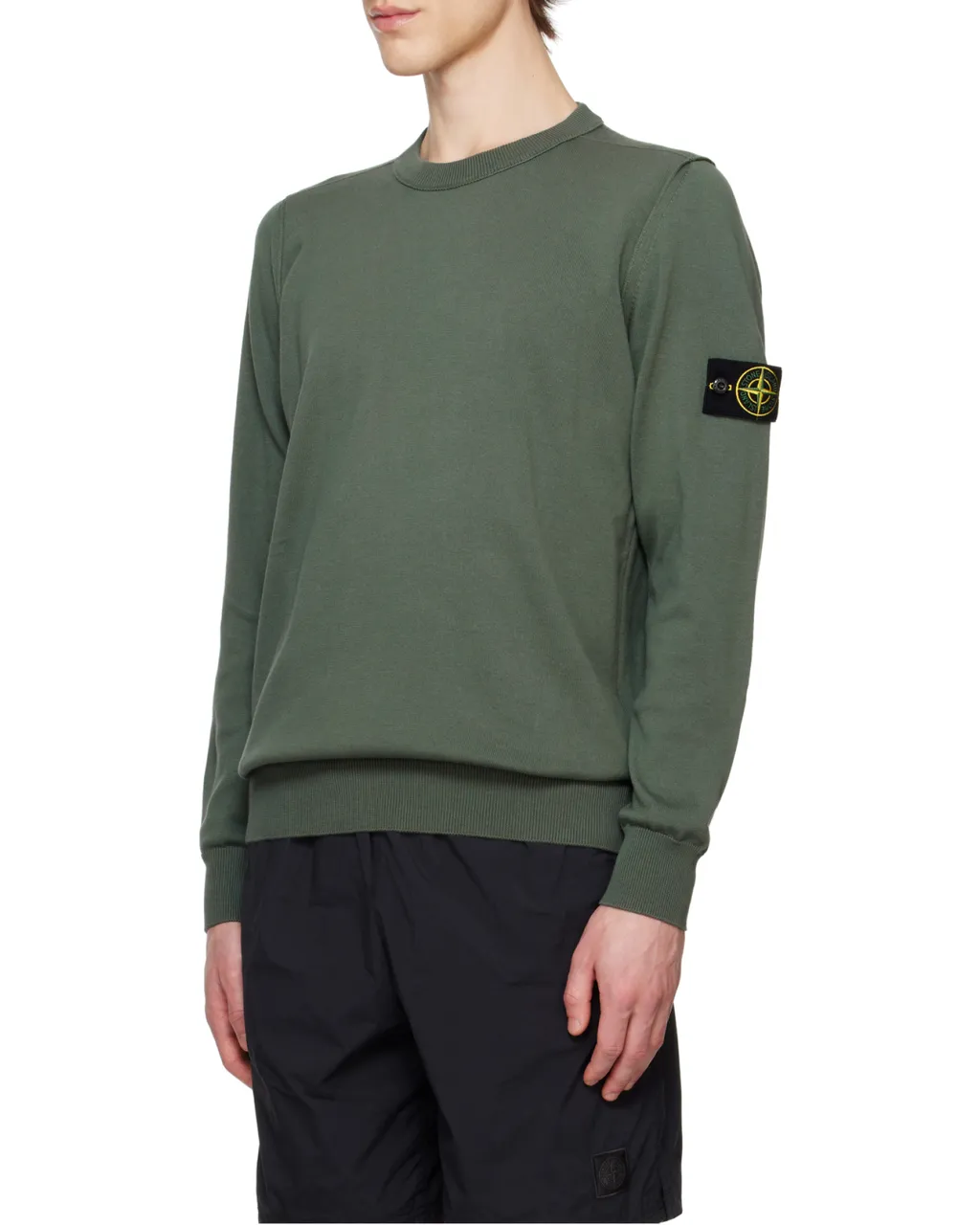Stone Island Logo Patch Crewneck Sweater