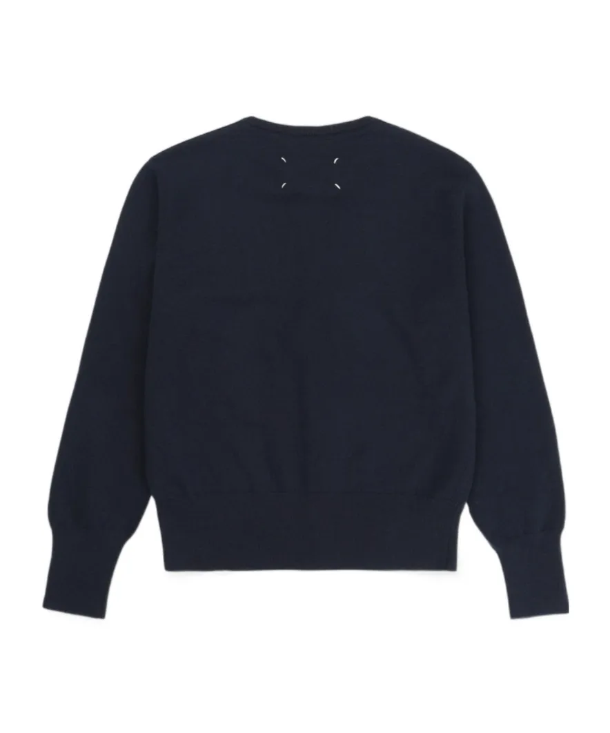 Maison Margiela Cropped Crewneck Cardigan