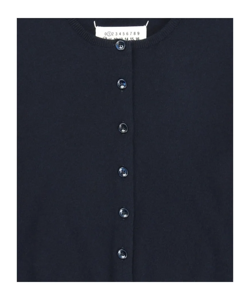 Maison Margiela Cropped Crewneck Cardigan