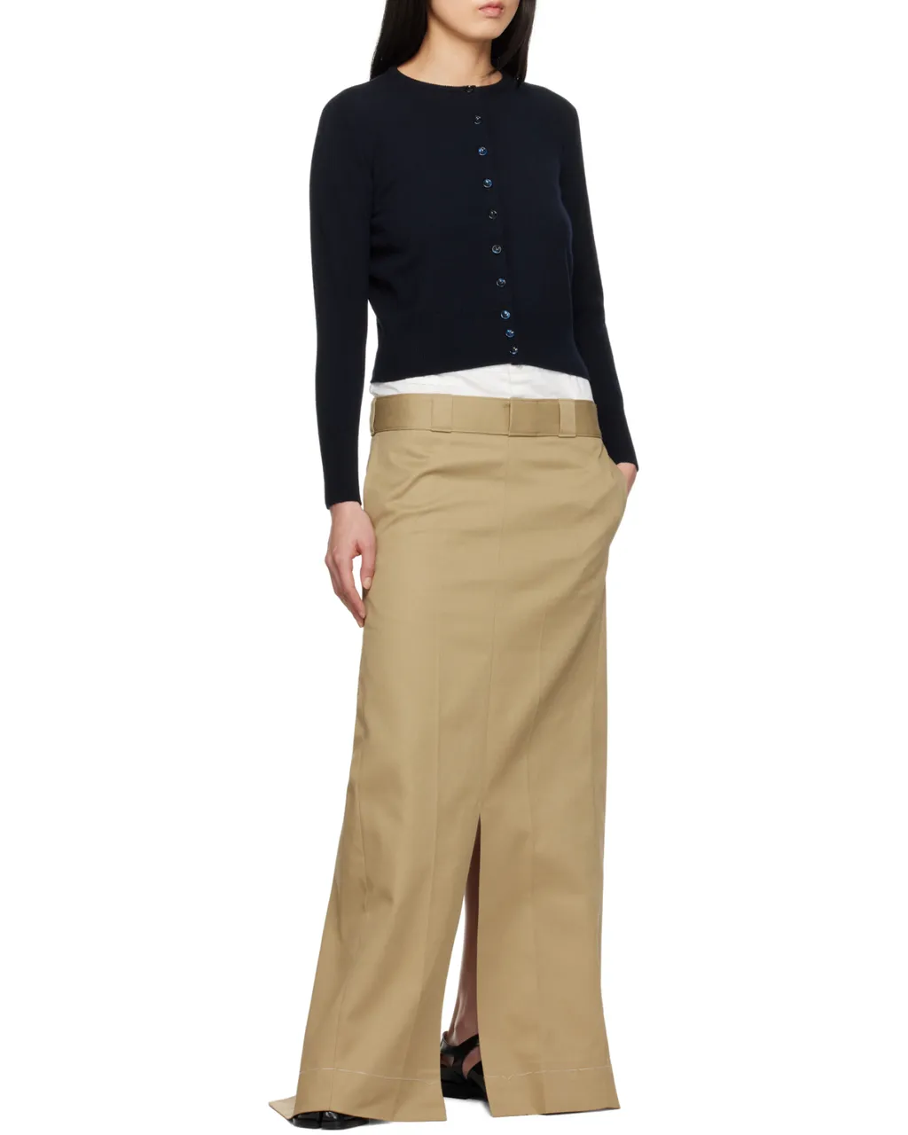 Maison Margiela Cropped Crewneck Cardigan