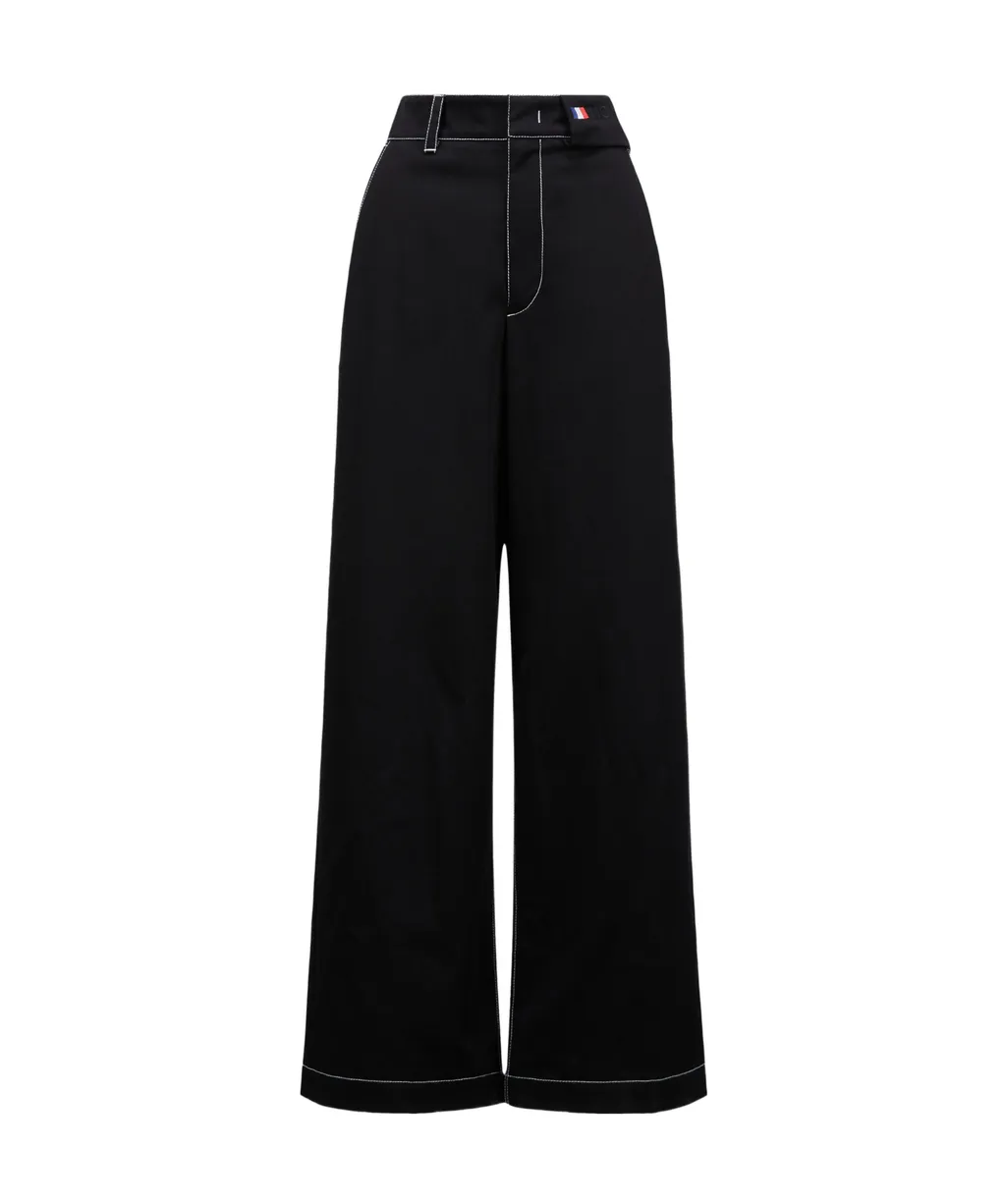 Moncler X Palm Angels Logo Patch Wide-Leg Jeans