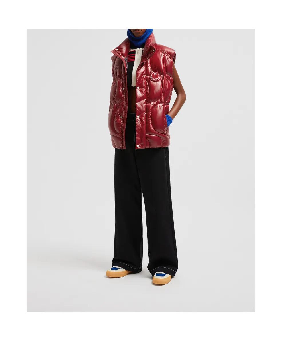 Moncler X Palm Angels Logo Patch Wide-Leg Jeans